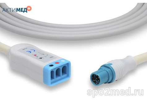 SM-2323-I, Кабель пациента электрокардиографический для подключения пациента к монитору (магистральный на 5 отв.), Draeger/Siemens, 2.5м, IEC