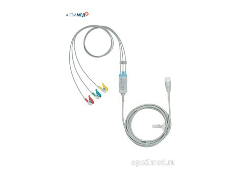 2385P-I, Кабель пациента электрокардиографический для подключения пациента к монитору (единый), Philips, трехэлектродный: отведения (I,II,III), 3.4м, тип "прищепка", IEC
