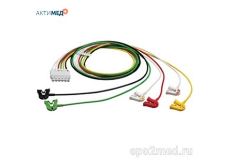 Кабель ЭКГ на 6 отведений с зажимами M1681A Кабель ЭКГ на 6 отведений с зажимами M1681A