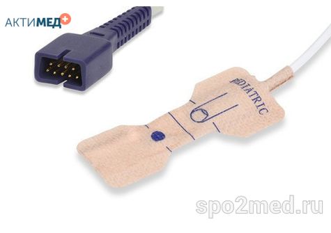 Датчик пульсоксиметрический одноразовый, Comen, педиатрический U523-42D