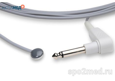 Датчик температурный многоразовый, YSI, педиатрический, накожный, 3.0 метра, междун. марк: T2252-PS