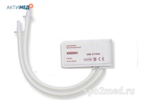 U1682D, Манжета НИАД, одноразовая, 4.2-7.1см, №2, 2 трубки