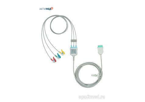 2386P-I, Кабель пациента электрокардиографический для подключения пациента к монитору (единый), Marquette, трехэлектродный: отведения (I,II,III), 3.4м, тип "прищепка", IEC